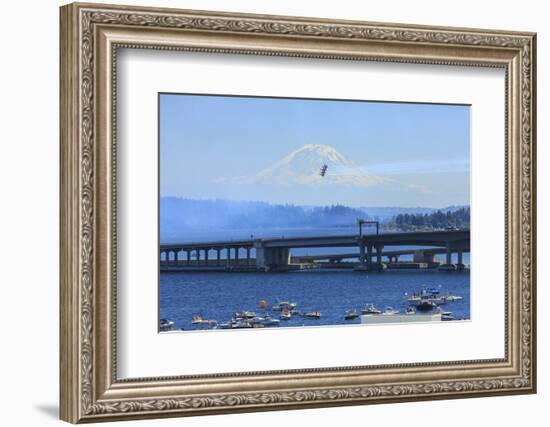 Airshow Blue Angels, Seafair Celebration, Seattle, Washington-Stuart Westmorland-Framed Photographic Print