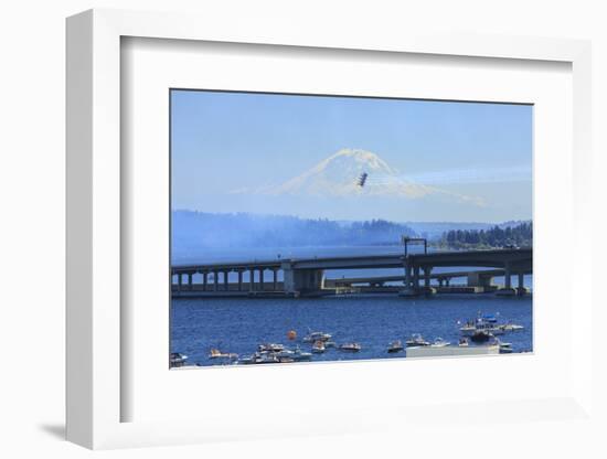 Airshow Blue Angels, Seafair Celebration, Seattle, Washington-Stuart Westmorland-Framed Photographic Print