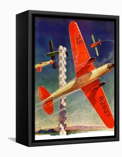 "Airshow,"September 4, 1937-Clayton Knight-Framed Premier Image Canvas
