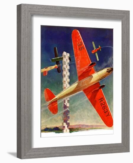 "Airshow,"September 4, 1937-Clayton Knight-Framed Giclee Print