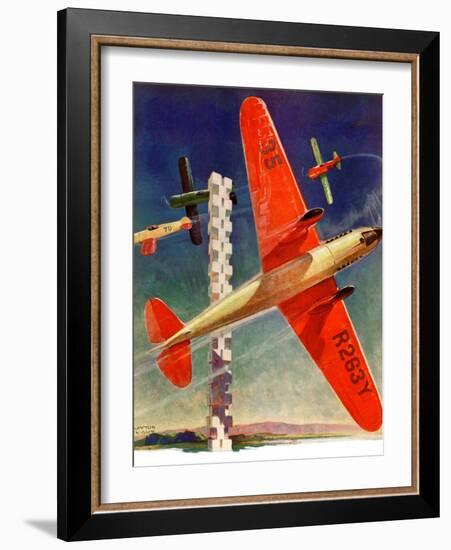 "Airshow,"September 4, 1937-Clayton Knight-Framed Giclee Print