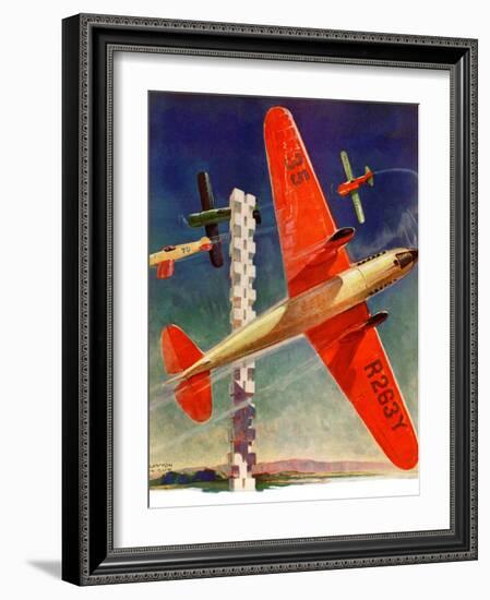 "Airshow,"September 4, 1937-Clayton Knight-Framed Giclee Print