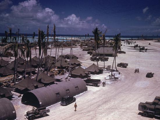 Airstrip on Tarawa During WWII-J^ R^ Eyerman-Photographic Print