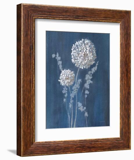 Airy Blooms I Dark Blue-Danhui Nai-Framed Premium Giclee Print