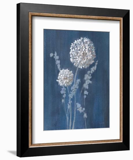 Airy Blooms I Dark Blue-Danhui Nai-Framed Premium Giclee Print