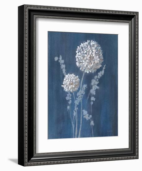 Airy Blooms I Dark Blue-Danhui Nai-Framed Premium Giclee Print