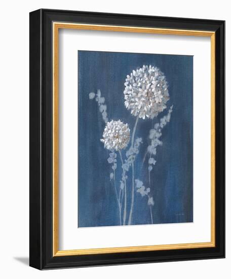 Airy Blooms I Dark Blue-Danhui Nai-Framed Premium Giclee Print