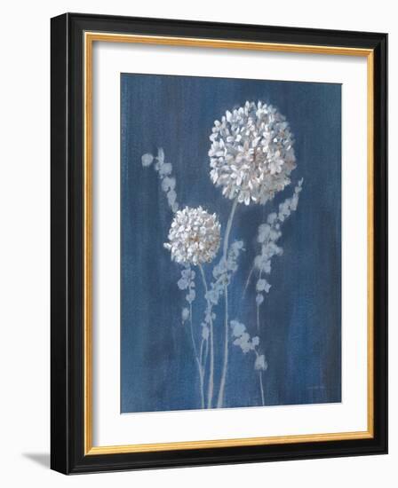 Airy Blooms I Dark Blue-Danhui Nai-Framed Art Print