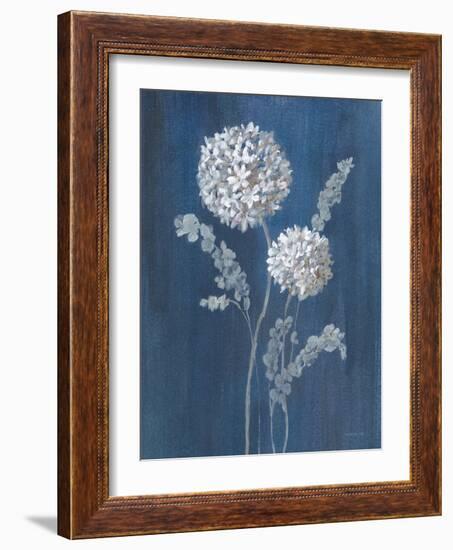 Airy Blooms II Dark Blue-Danhui Nai-Framed Art Print