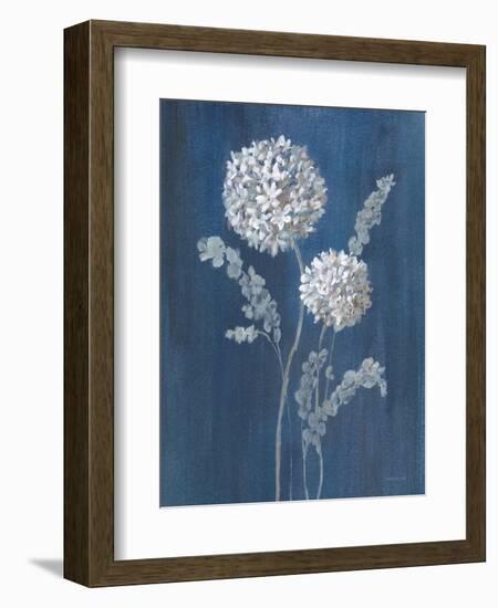 Airy Blooms II Dark Blue-Danhui Nai-Framed Premium Giclee Print