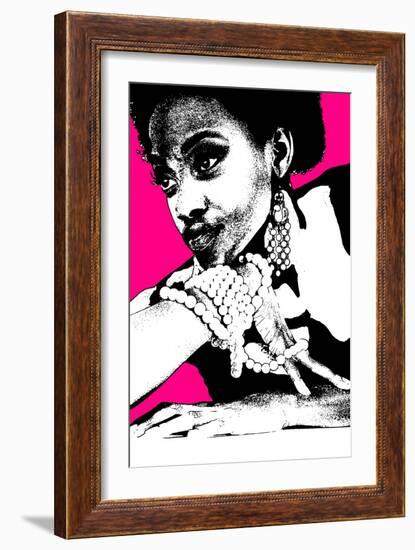 Aisha Pink-NaxArt-Framed Art Print