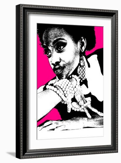 Aisha Pink-NaxArt-Framed Art Print