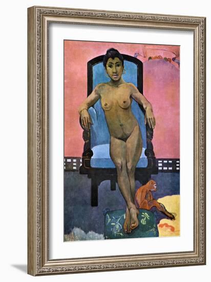 Aita Tamari Vahina Judith Te Parari' (Annah the Javanes), 1893-Paul Gauguin-Framed Giclee Print