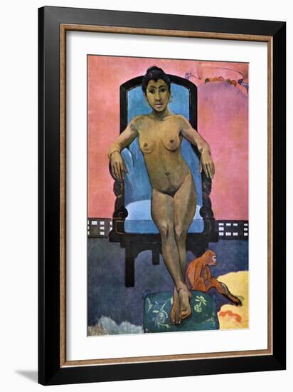 Aita Tamari Vahina Judith Te Parari' (Annah the Javanes), 1893-Paul Gauguin-Framed Giclee Print