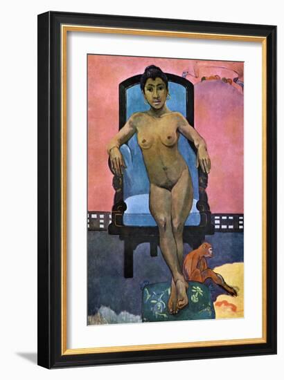 Aita Tamari Vahina Judith Te Parari' (Annah the Javanes), 1893-Paul Gauguin-Framed Giclee Print