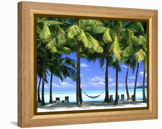 Aitutaki, Cook Islands, New Zealand-Peter Adams-Framed Premier Image Canvas