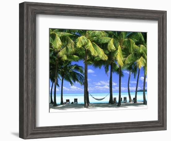 Aitutaki, Cook Islands, New Zealand-Peter Adams-Framed Photographic Print