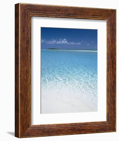 Aitutaki Lagoon, Aitutaki, Polynesia, South Pacific, Cook Islands-Steve Vidler-Framed Photographic Print