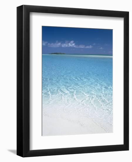 Aitutaki Lagoon, Aitutaki, Polynesia, South Pacific, Cook Islands-Steve Vidler-Framed Photographic Print