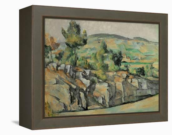 Aix En Provence, Rocky Countryside-Paul Cézanne-Framed Premier Image Canvas