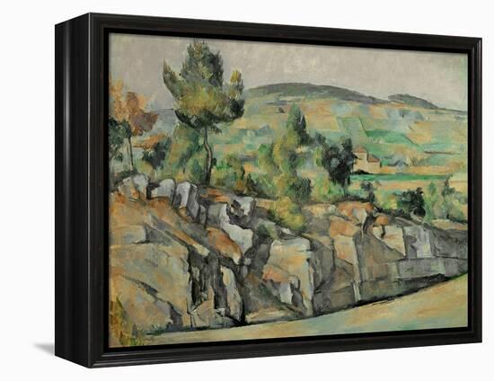 Aix En Provence, Rocky Countryside-Paul Cézanne-Framed Premier Image Canvas