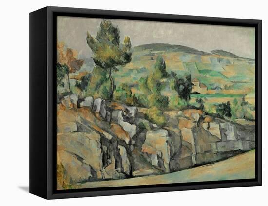 Aix En Provence, Rocky Countryside-Paul Cézanne-Framed Premier Image Canvas