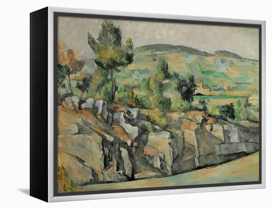 Aix En Provence, Rocky Countryside-Paul Cézanne-Framed Premier Image Canvas