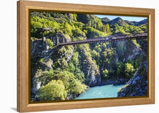 Aj Hackett Bungy Jumping on the Kawarau Bridge over the Kawarau River Near Queenstown-Michael-Framed Premier Image Canvas