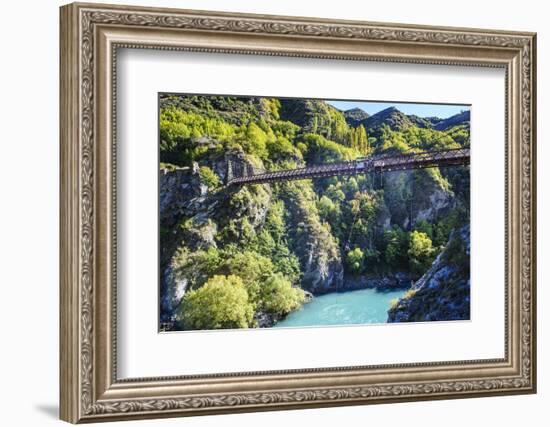 Aj Hackett Bungy Jumping on the Kawarau Bridge over the Kawarau River Near Queenstown-Michael-Framed Photographic Print