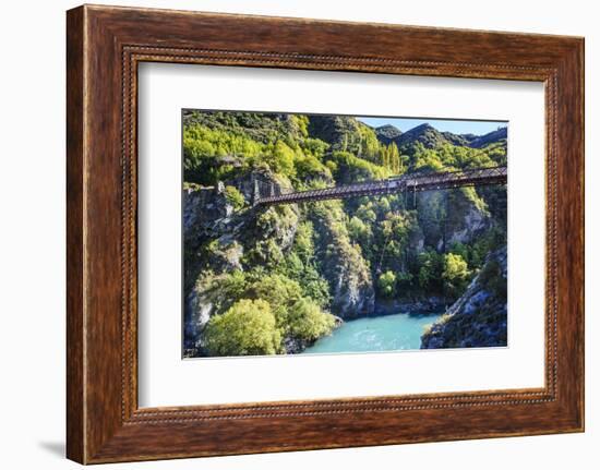 Aj Hackett Bungy Jumping on the Kawarau Bridge over the Kawarau River Near Queenstown-Michael-Framed Photographic Print