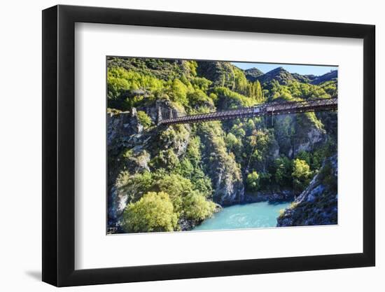 Aj Hackett Bungy Jumping on the Kawarau Bridge over the Kawarau River Near Queenstown-Michael-Framed Photographic Print