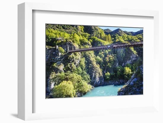 Aj Hackett Bungy Jumping on the Kawarau Bridge over the Kawarau River Near Queenstown-Michael-Framed Photographic Print