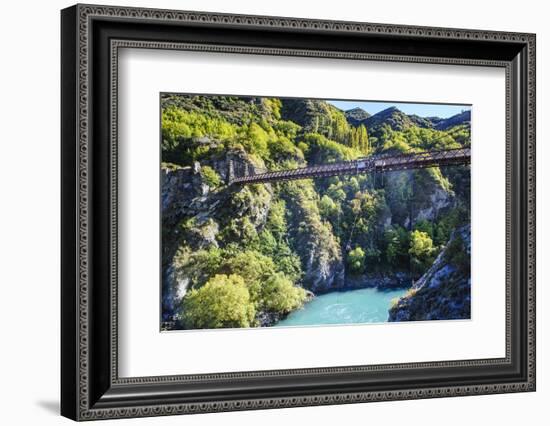 Aj Hackett Bungy Jumping on the Kawarau Bridge over the Kawarau River Near Queenstown-Michael-Framed Photographic Print