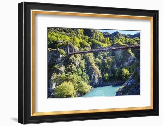 Aj Hackett Bungy Jumping on the Kawarau Bridge over the Kawarau River Near Queenstown-Michael-Framed Photographic Print