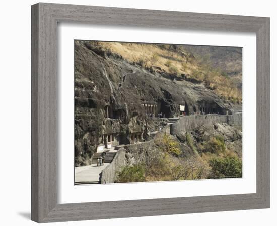 Ajanta Cave Complex, Maharastra, India-Robert Harding-Framed Photographic Print