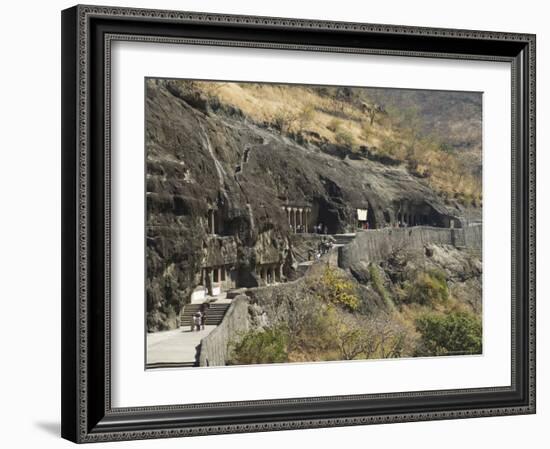 Ajanta Cave Complex, Maharastra, India-Robert Harding-Framed Photographic Print