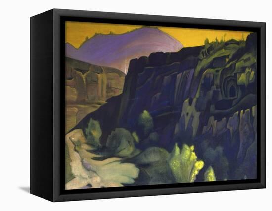 Ajanta Caves, 1938-Nicholas Roerich-Framed Premier Image Canvas