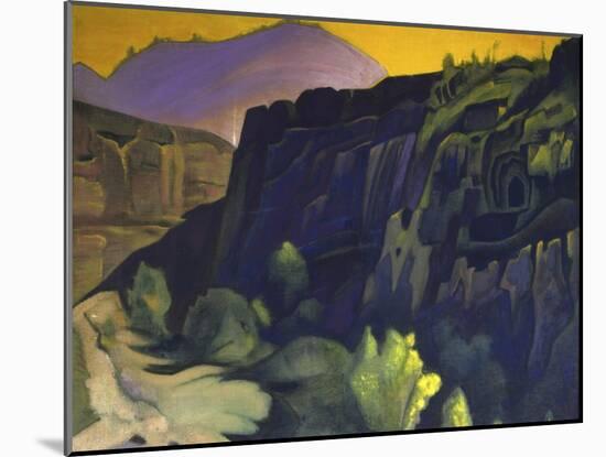 Ajanta Caves, 1938-Nicholas Roerich-Mounted Giclee Print