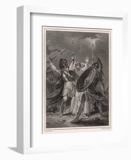 Ajax Fights Hector-Henry Singleton-Framed Art Print