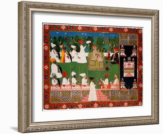 Ajit Singh (1678Ð1724), the Maharaja of Jodhpur-null-Framed Giclee Print