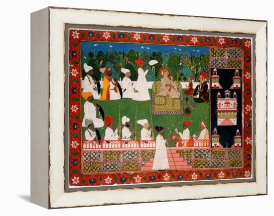 Ajit Singh (1678Ð1724), the Maharaja of Jodhpur-null-Framed Premier Image Canvas