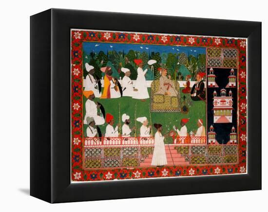 Ajit Singh (1678Ð1724), the Maharaja of Jodhpur-null-Framed Premier Image Canvas