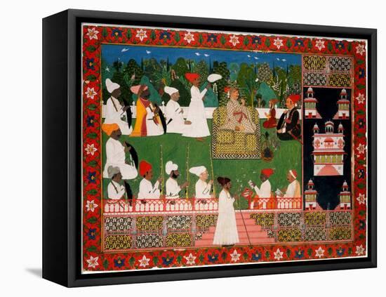 Ajit Singh (1678Ð1724), the Maharaja of Jodhpur-null-Framed Premier Image Canvas