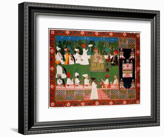 Ajit Singh (1678Ð1724), the Maharaja of Jodhpur-null-Framed Giclee Print