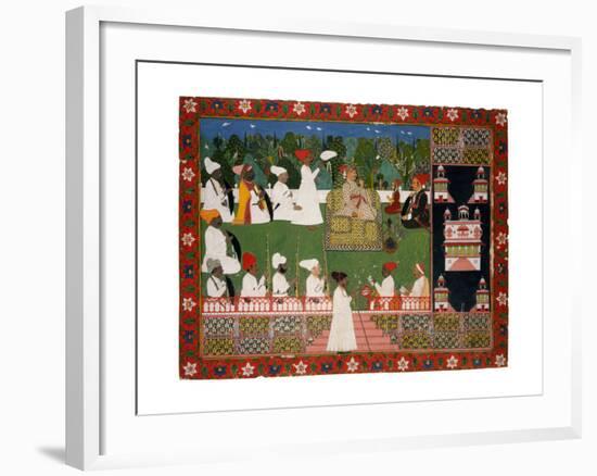 Ajit Singh, the Maharaja of Jodhpur, Mid of the 18th Century-null-Framed Giclee Print