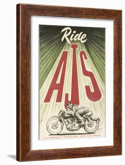 Ajs Motorcycle-Vintage Apple Collection-Framed Giclee Print