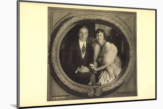 Ak Erbprinz Franz Josef Und Prinzessin Helene Von Thurn Und Taxis-German photographer-Mounted Photographic Print