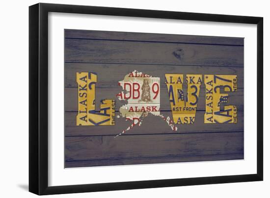 AK State Love-Design Turnpike-Framed Giclee Print