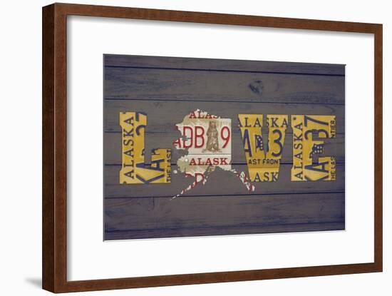 AK State Love-Design Turnpike-Framed Giclee Print