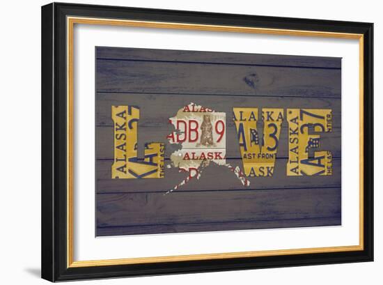 AK State Love-Design Turnpike-Framed Giclee Print